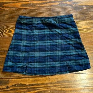 Brandy Melville John Galt Green Tartan Miniskirt